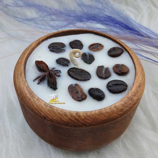 شمع چوبی بادانه قهوه